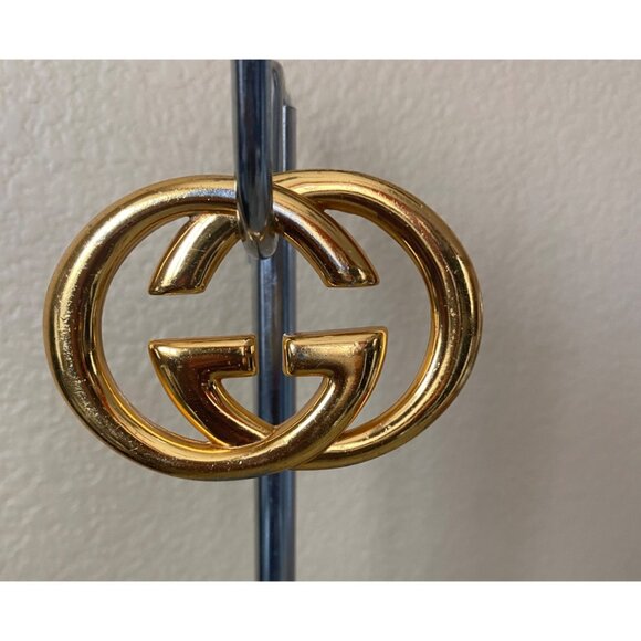 Gucci Accessories - Vintage Gucci Double G Gold Scarf Slide/Sash Buckle – Made in Italy, 1970s Logo